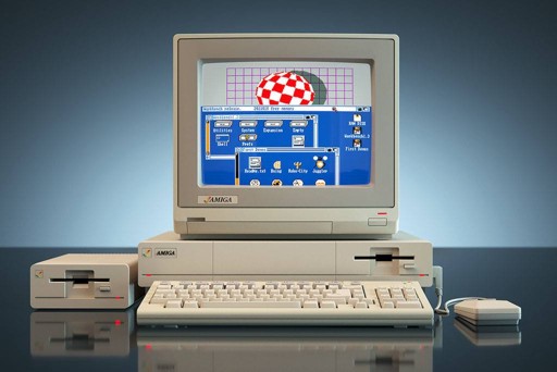 Popularny komputer osobisty Commodore Amiga 1000