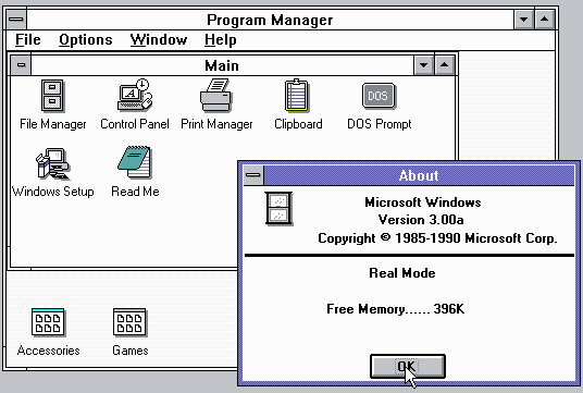 Pierwszy udany graficzny system operacyjny firmy Microsoft